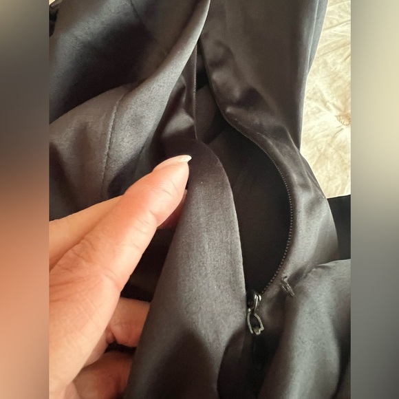 FIORUCCI Satin sleeveless Mini Dress with embellished bow ruffles & logo belt - Picture 7 of 15